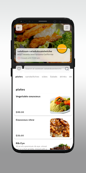 salateam salads&sandwiches Screenshot 2