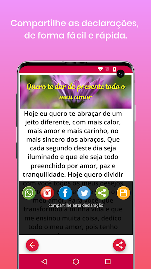 Declarações de Amor Screenshot 2
