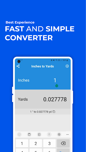 Inches to Yards Converter Screenshot 0