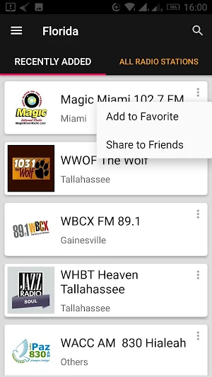 Florida Radio Stations - USA Screenshot 0
