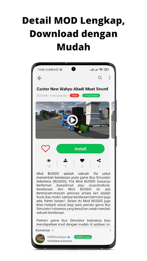 Bus Simulator MOD Wahyu Abadi Screenshot 2