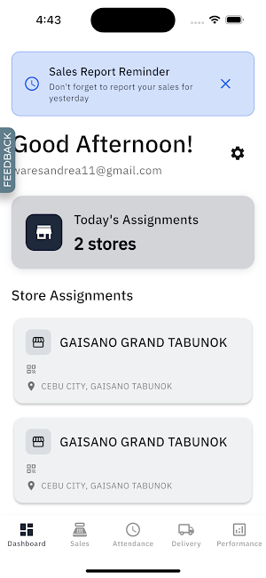 GTVL One – Sales & Attendance Screenshot 0