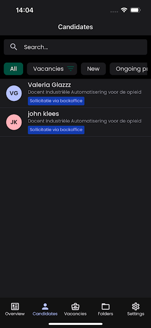 Ubeeo ATS Screenshot 2
