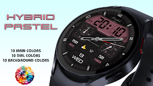Hybrid Pastel Watch Face Screenshot 2