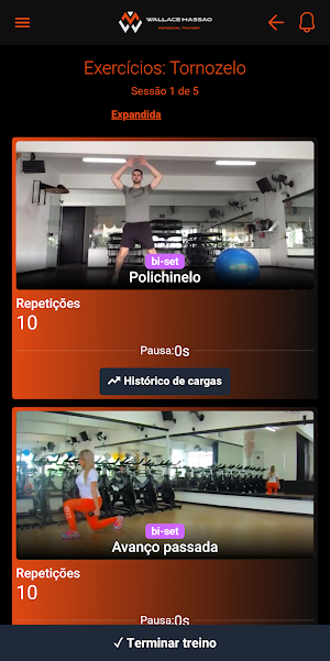 Wallace Massao Personal Trainer Screenshot 2