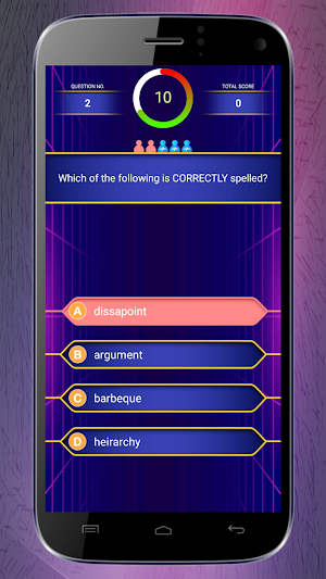 Spelling MCQ Type Screenshot 3