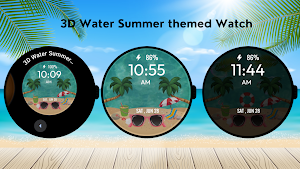 3D Water Summer WatchFace Screenshot 2