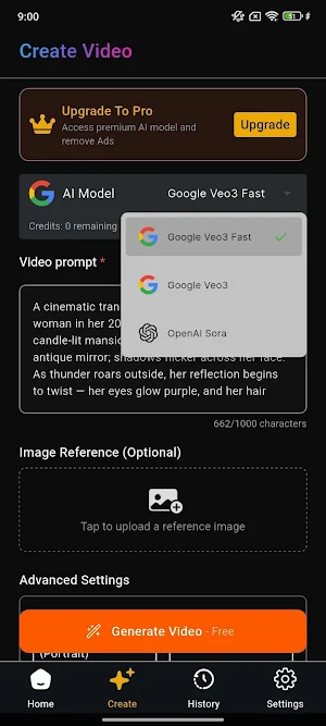 GenV - AI Video Generator Screenshot 2
