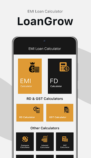 LoanGrow - EMI Loan Calculator Screenshot 1