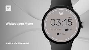Whitespace Mono Watch Face Screenshot 0