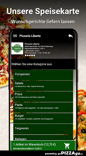 Pizzeria Liberta Nürnberg Screenshot 3