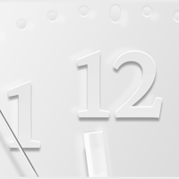 Too Zoomed: Clock Wallpaper