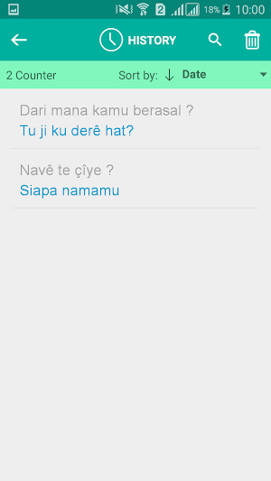 Kurdish Indonesian Translator Screenshot 3