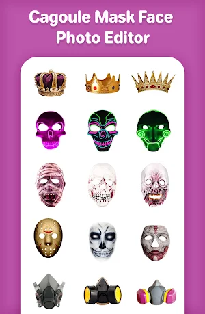 Cagoule Mask Face Photo Editor Screenshot 3