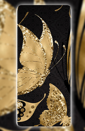 Black & Gold wallpaper Screenshot 0