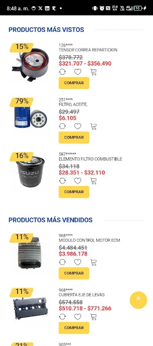 Partes Genuinas Screenshot 2