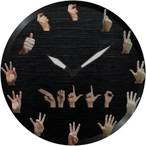 Sign Language Watch Face 2 Screenshot 2