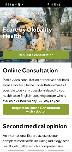 Ecare by Globality Health Screenshot 1