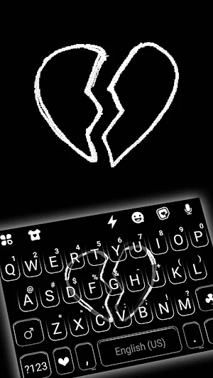 Heartbroken Keyboard Theme Screenshot 0