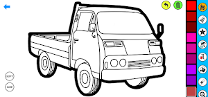 Pickup Car Coloring book Screenshot 2