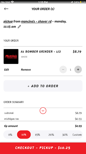 Mancino's Pizza and Grinders Screenshot 3