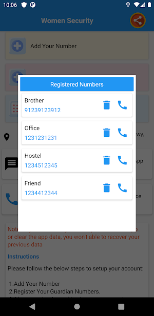 Women Safety App Screenshot 3
