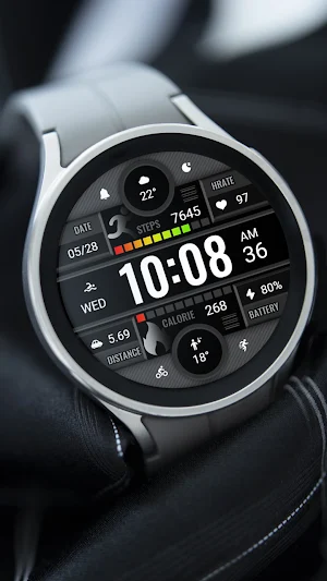 Dark Gray Texture ZKin Watch Screenshot 1