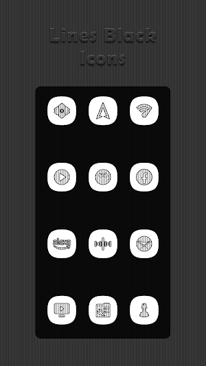 Vertical Black Lines Icons Screenshot 3