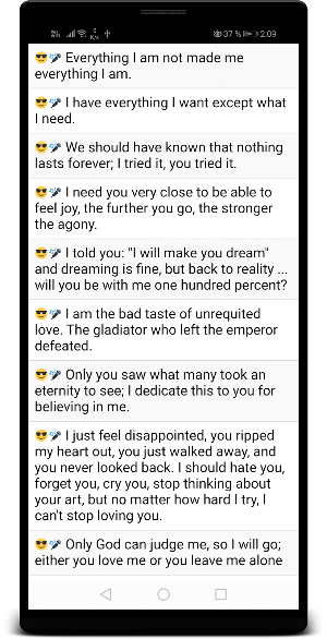 Rap Phrases Screenshot 1