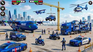 US Police Car Transport Truck Screenshot 1