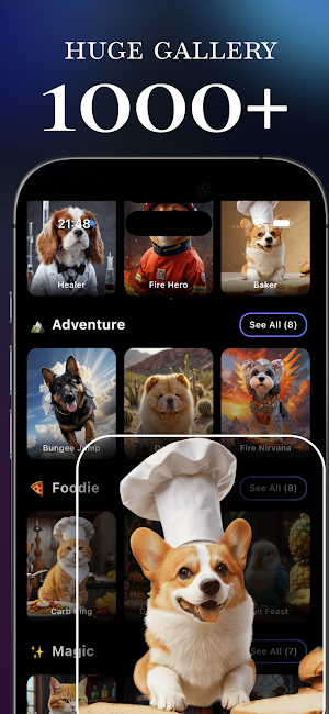 AI Pet Portrait: Dog & Cat Art Screenshot 2