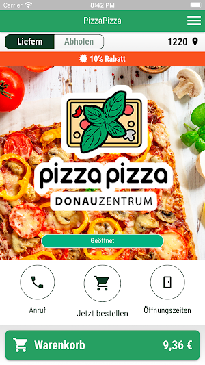 PizzaPizza Donauzentrum Screenshot 0