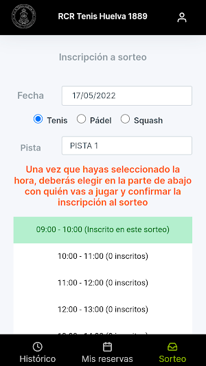 RCR Tenis Huelva 1889 Screenshot 2
