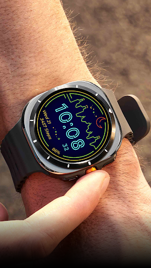 Neon City Watch Face Screenshot 2