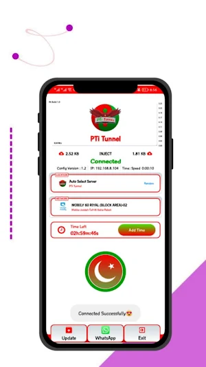 PTI TUNNEL Screenshot 2