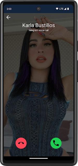 Llamada falsa Karla Bustillos Screenshot 1