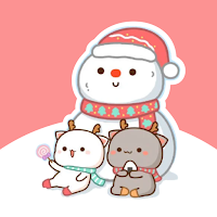 Mochi Cat Christmas Stickers