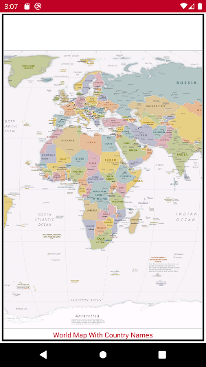 World Map With Countries Name Screenshot 2