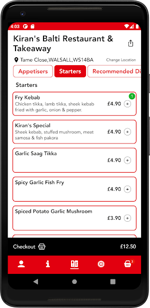 Kiran's Balti Screenshot 3