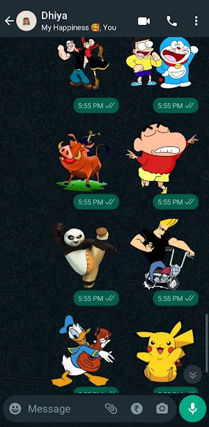 Cartoon Stickers Screenshot 0