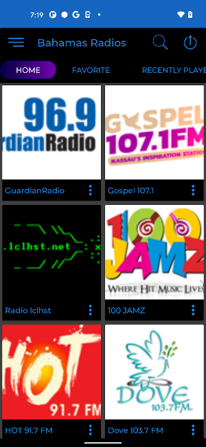 Bahamas Radio + Recorder Screenshot 0