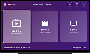 Jsbmnc IPTV Player Screenshot 0
