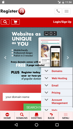 Register.ca Mobile Screenshot 3
