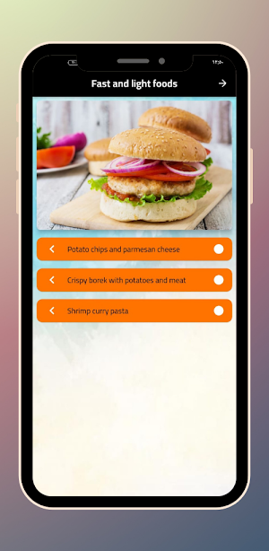 Fast and light foods Screenshot 1