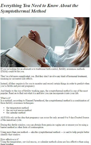 Fertility Awareness Tutorial Screenshot 2