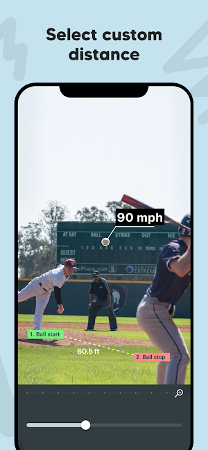 Baseball Pitch Speed Radar Gun Screenshot 3