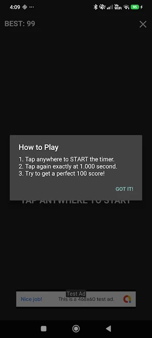 One Second Reflex Screenshot 1