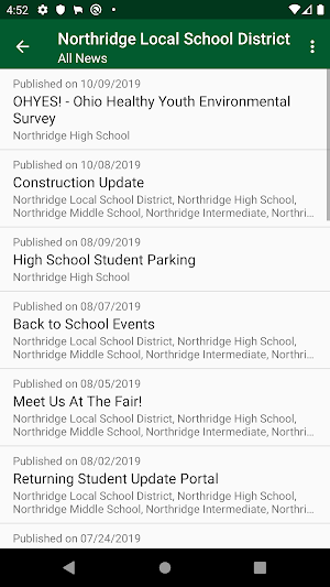 Northridge Local School District Screenshot 1