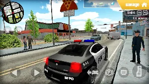 San Andreas City - Police Car Screenshot 1