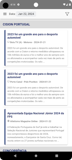 Cision Mobile Screenshot 1